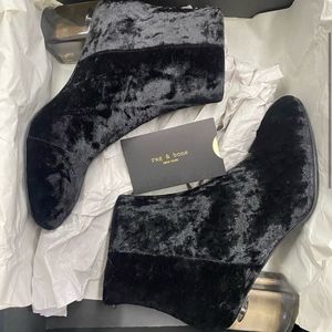 Velvet rag and bone dress boots size ten
